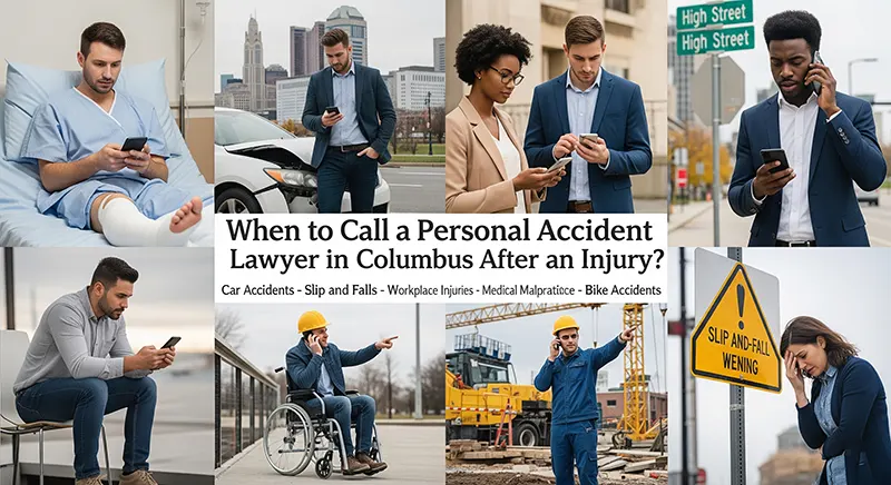 When to Call a Personal Accident Lawyer in Columbus After an Injury