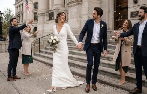 Affordable Under $500: Courthouse Wedding Dresses for a Modern Civil Marriage