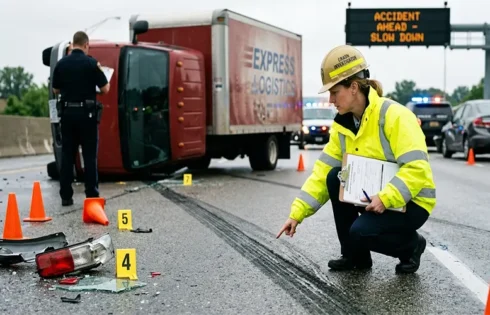 How to Prove Commercial Delivery Truck Driver Liability in a Crash