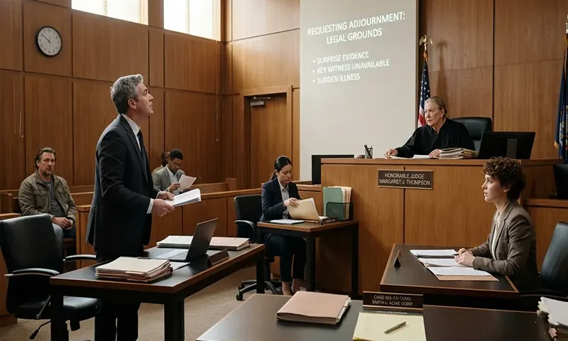 Legal Grounds to Request an Adjournment of a Civil Court Hearing