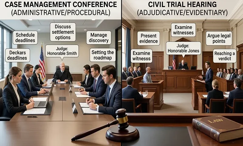 The Difference Between a Case Management Conference and a Civil Trial Hearing